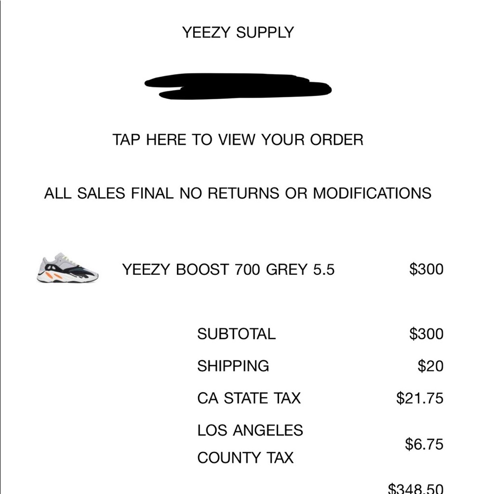 SOLD NEW Yeezy boost 700 Wave Runner 5.5 SOLD
